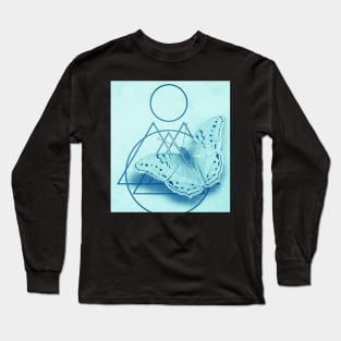 Butterfly in an abstract landscape Long Sleeve T-Shirt